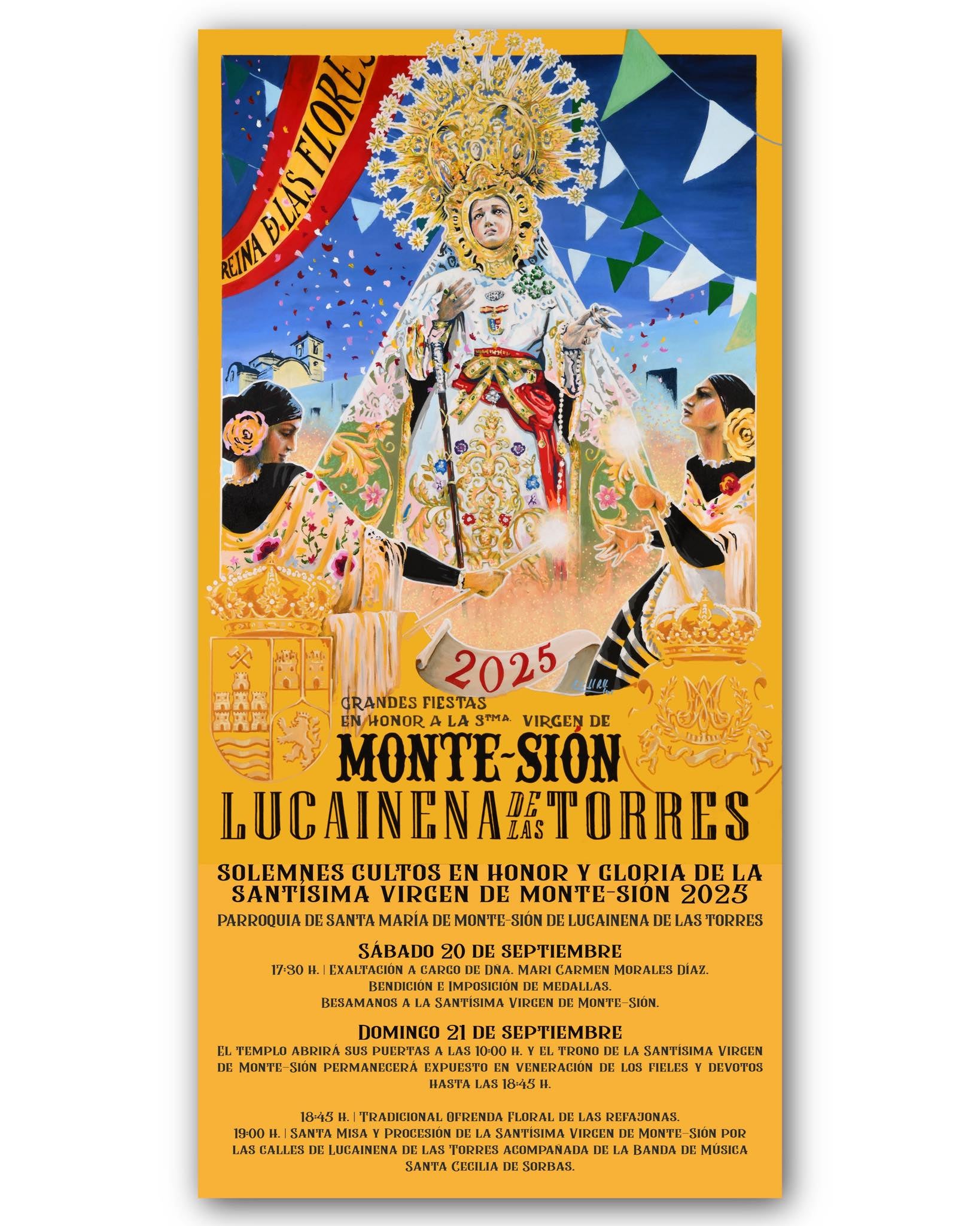 Fiestas Patronales del 19 al 21 de septiembre en honor a la Virgen de Monte Sion Fiestas Patronales del 19 al 21 de septiembre en honor a la Virgen de Monte Sion