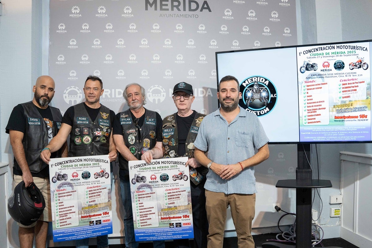 Mérida Custom organiza la primera concentración mototurística que incluirá dos días de actividades y rutas por los monumentos Mérida Custom organiza la primera concentración mototurística que incluirá dos días de actividades y rutas por los monumentos