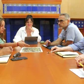 Rubén Sobrino reunido con los representantes de Castellar de Santiago y de Torrenueva Rubén Sobrino reunido con los representantes de Castellar de Santiago y de Torrenueva