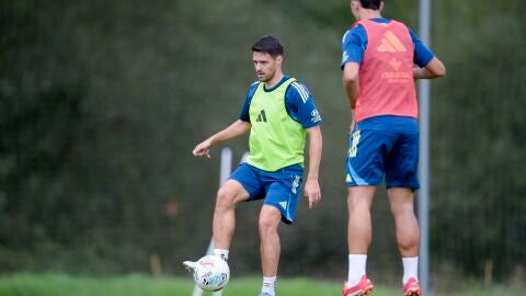 Imagen del entrenamiento del Oviedo