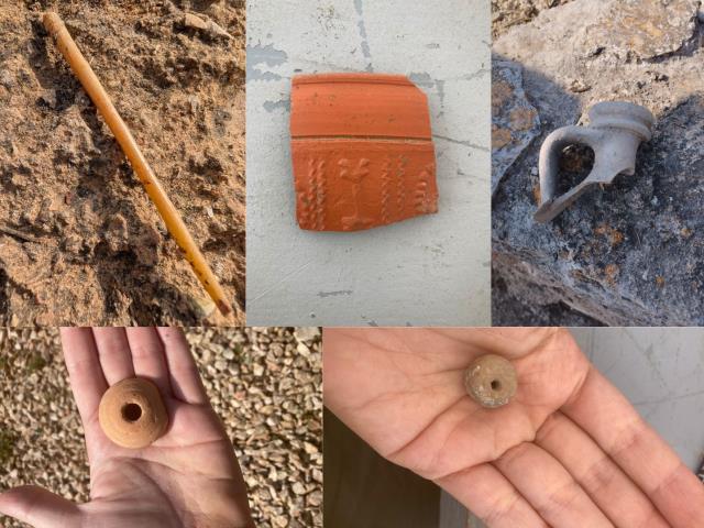 Fragments de ceràmica i eines domèstiques revelen detalls de la vida quotidiana a la vil·la romana d'Adarró de Vilanova