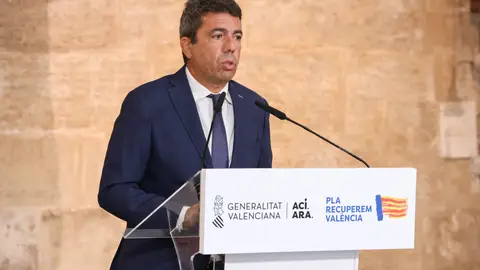 Carlos Mazón durante el anuncio del plan de obras de EPSAR 2026-2030 Carlos Mazón durante el anuncio del plan de obras de EPSAR 2026-2030