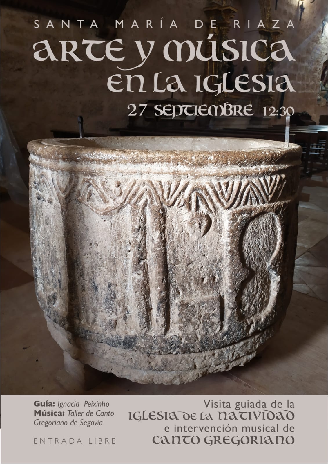 El grupo Congregamini et Psallite organiza una visita guiada a la iglesia de Santa María de Riaza El grupo Congregamini et Psallite organiza una visita guiada a la iglesia de Santa María de Riaza