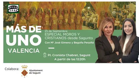 Onda Cero sale a las calles de Sagunto con motivo de la celebración de la Fiesta de Moros y Cristianos Onda Cero sale a las calles de Sagunto con motivo de la celebración de la Fiesta de Moros y Cristianos