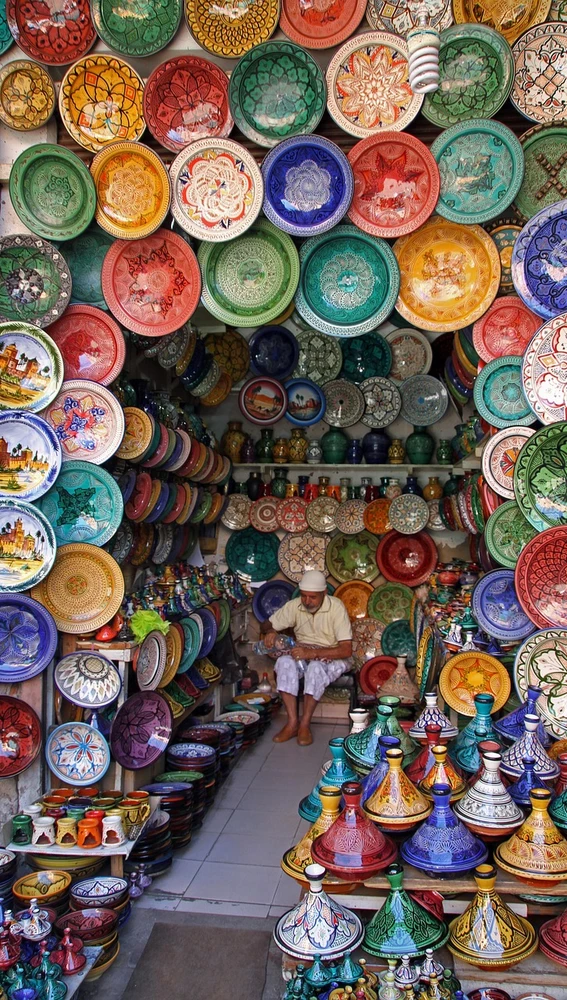 Mercado en Marrakech Mercado en Marrakech