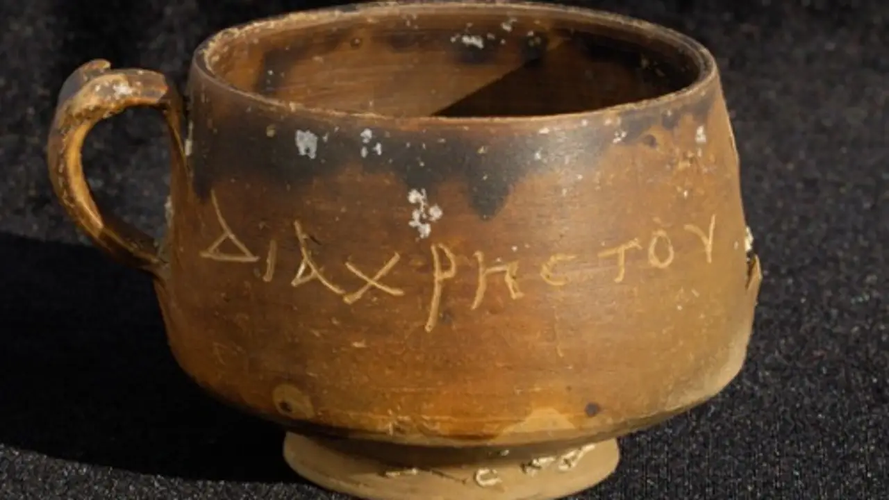 Descubren la primera referencia mundial escrita sobre Jesús en una taza del siglo I