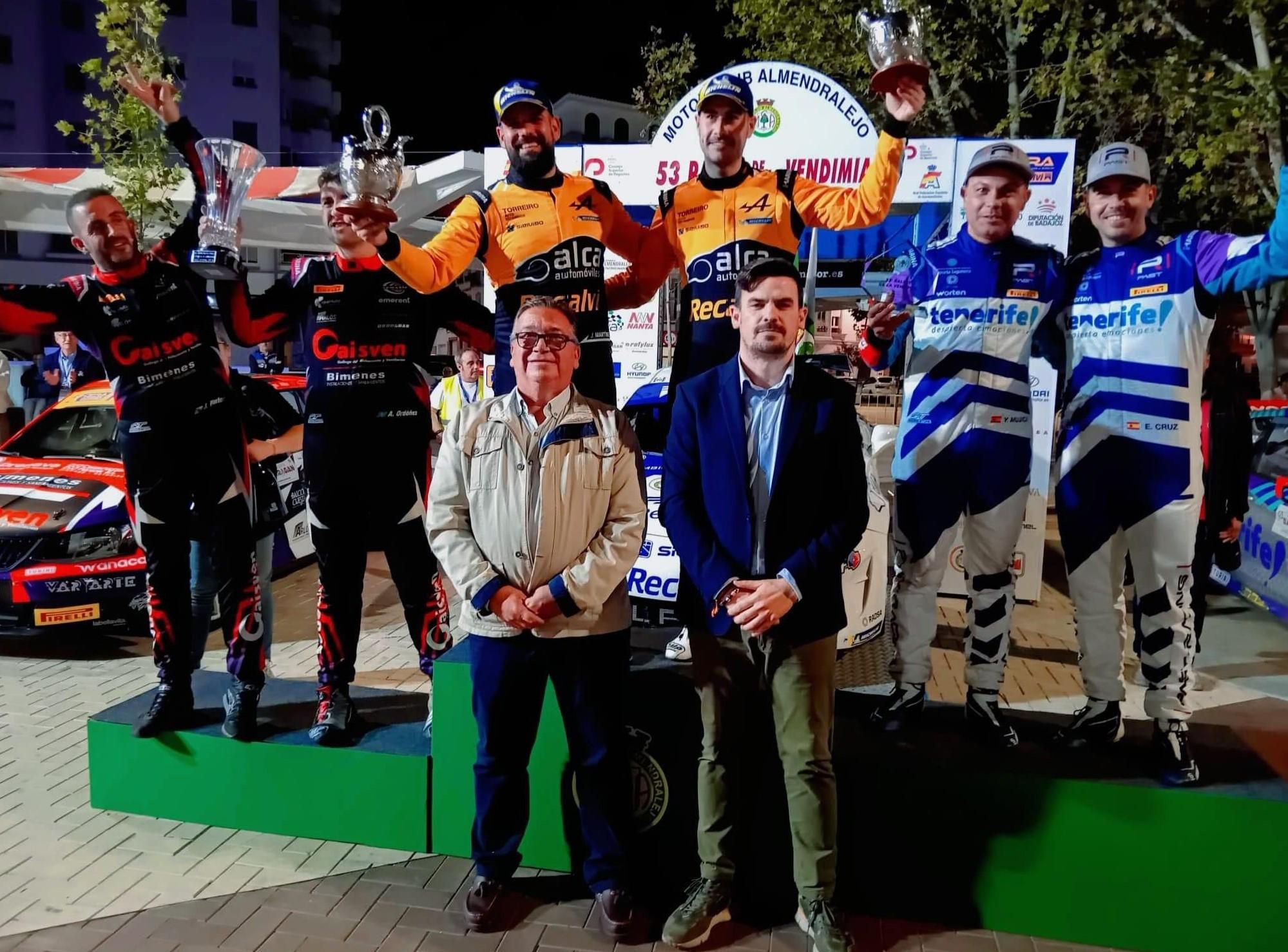 Carlos Gallardo y Francisco Izquierdo ganan el Rallye de la Vendimia de Almendralejo Carlos Gallardo y Francisco Izquierdo ganan el Rallye de la Vendimia de Almendralejo