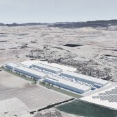 Simulación del campus logístico de datos proyectado en el polígono industrial ‘Casa del Padre’ de Villena.