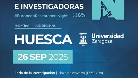 Huesca celebra la NocheEuropea de l@s Investigador@s con 16 talleres en la plaza de Navarra Huesca celebra la NocheEuropea de l@s Investigador@s con 16 talleres en la plaza de Navarra