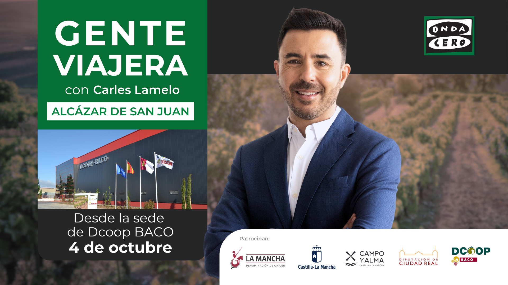 'Gente viajera' recorre los viñedos de la Mancha en la VII Edición de la Fiesta de la Vendimia 'Gente viajera' recorre los viñedos de la Mancha en la VII Edición de la Fiesta de la Vendimia