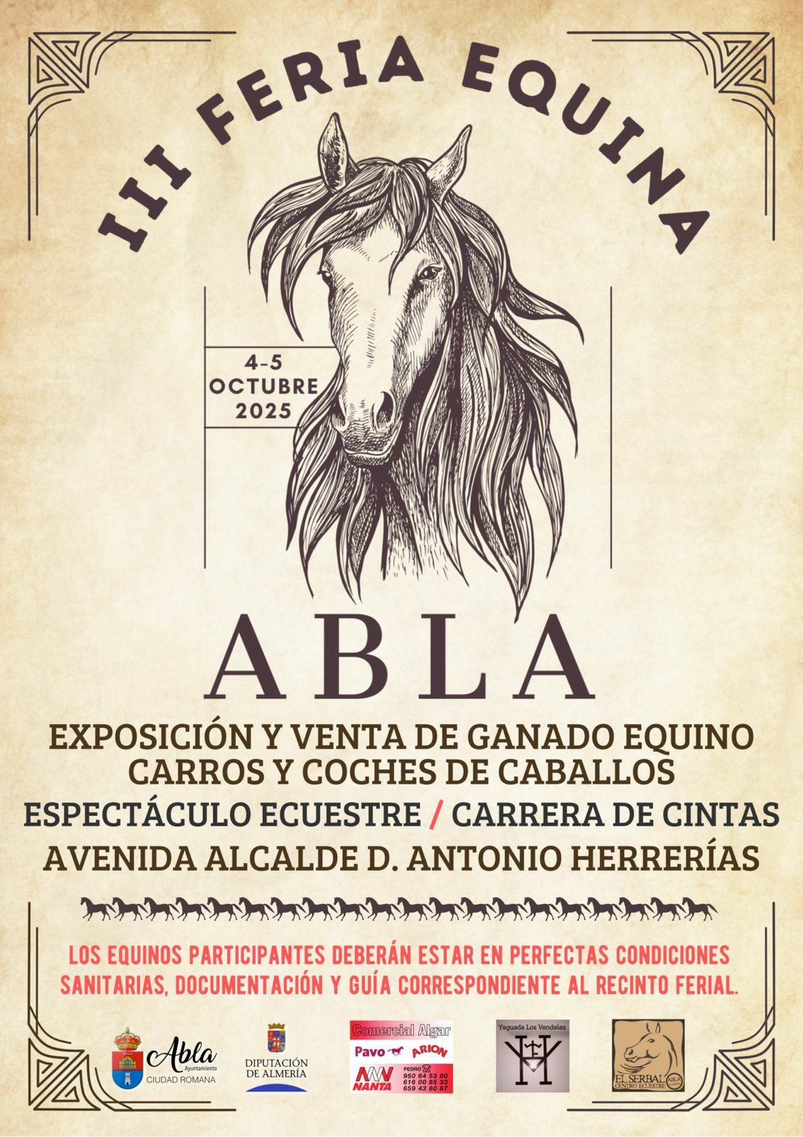 Abla pasea, trota y galopa en su III Feria Equina Abla pasea, trota y galopa en su III Feria Equina