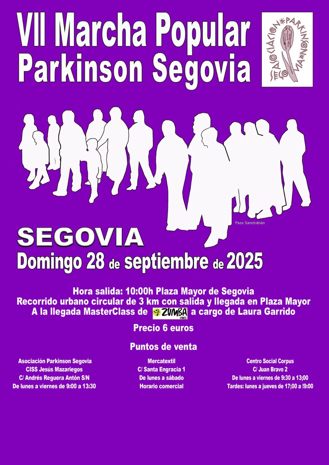 La VII Marcha de Parkinson Segovia espera llegar este domingo a los 500 dorsales previstos La VII Marcha de Parkinson Segovia espera llegar este domingo a los 500 dorsales previstos