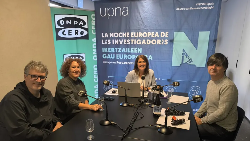Inma Farran, Fran Falcone y Gonzaga Santestenan, Investigadores de la UPNA Inma Farran, Fran Falcone y Gonzaga Santestenan, Investigadores de la UPNA