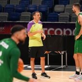 Ibon Navarro en un entrenamiento