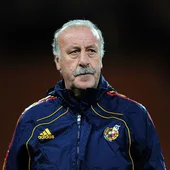 Vicente Del Bosque durante el Mundial 2010 Vicente Del Bosque durante el Mundial 2010