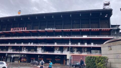 29-9-2025 Imagen de Mestalla horas antes de la suspensi&ograve;n del Valencia-Oviedo