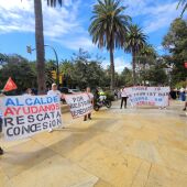 Los conductores de autobuses turísticos de Málaga capital continúan sus manifestaciones reivindicando unas mejores condiciones salariales