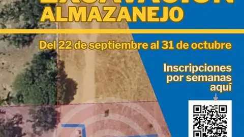 La Comunidad de Madrid y la Universidad de Alcalá colaboran con el Ayuntamiento de Daganzo para poner en valor el poblado medieval del Almazanejo Cartel de las jornadas arqueológicas organizadas para conocer la historia del Almazanejo