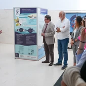 Inauguración de la exposición en el IES Drago Inauguración de la exposición en el IES Drago