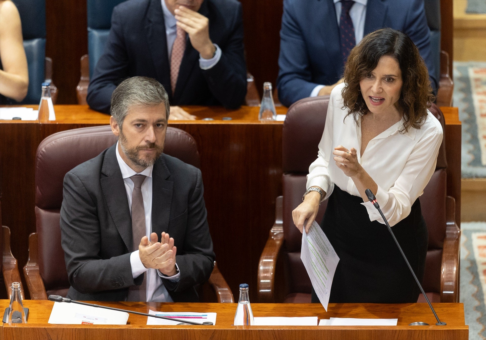 Ayuso, sobre la flotilla: "Ya se han dado el baño y ahora subvenciones para chiringuitos" Ayuso, sobre la flotilla: "Ya se han dado el baño y ahora subvenciones para chiringuitos"