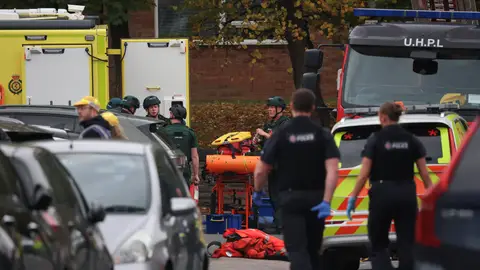 Al menos cuatro heridos por un ataque en una sinagoga de las afueras de Manchester Al menos cuatro heridos por un ataque en una sinagoga de las afueras de Manchester