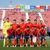 Once de España sub-20 ante México.