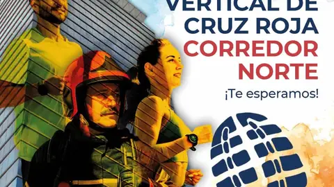 la Torre Garena de Alcalá de Henares acoge el 11 de octubre la quinta edición de la Carrera Vertical de Cruz Roja Cartel de la V Carrera Vertical de Cruz Roja en Alcalá de Henares