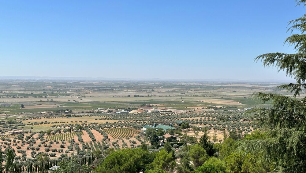 Panorámica desde el Mirador de La Mancha, en Villarrubia de los Ojos