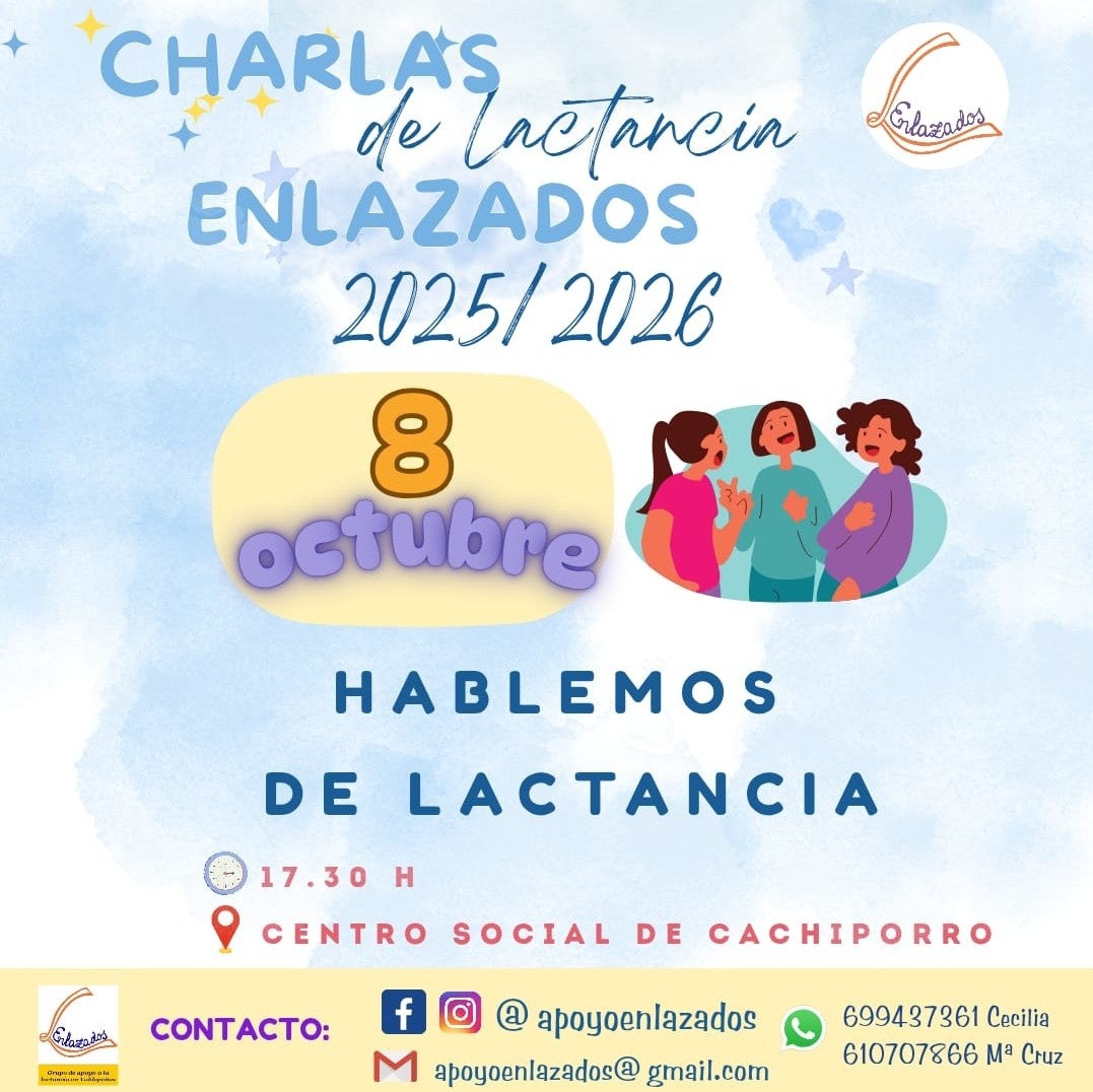 Enlazados de Valdepeñas propone: "Hablemos de lactancia materna"