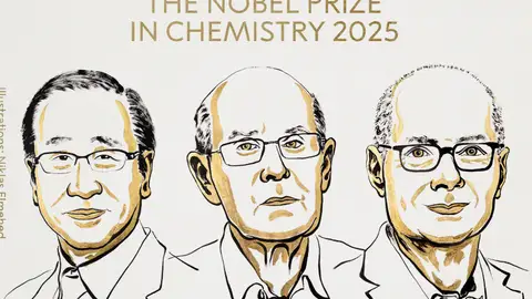El Nobel de Química es para tres científicos por el desarrollo de estructuras metal-orgánicas El Nobel de Química es para tres científicos por el desarrollo de estructuras metal-orgánicas