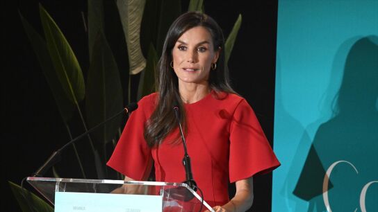 La reina Letizia durante el evento organizado por la Confederaci&oacute;n Salud Mental Espa&ntilde;a