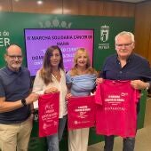 Presentación en Petrer de la marcha solidaria contra el cáncer de mama.