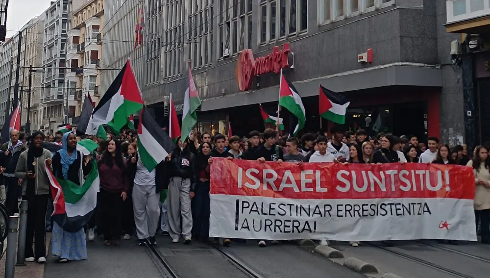 Manifestación en Vitoria contra Israel Manifestación en Vitoria contra Israel