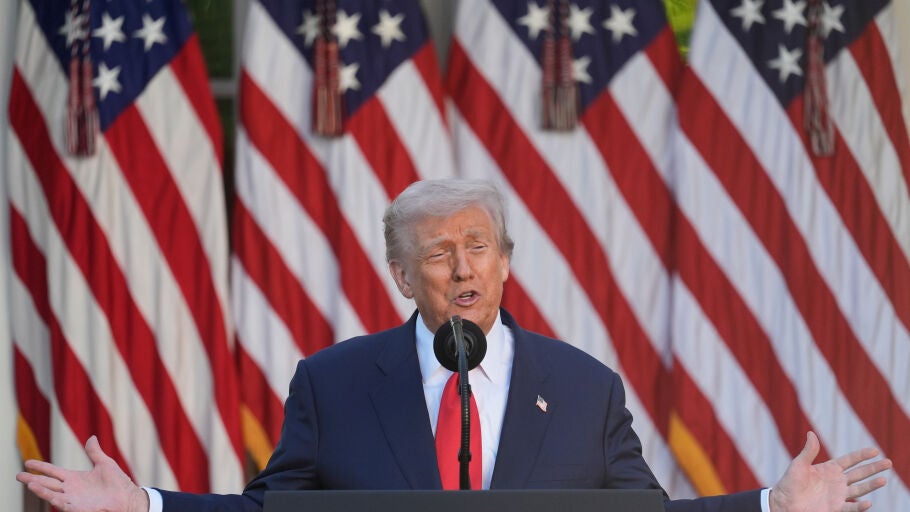 El presidente de Estados Unidos, Donald Trump, comparece en la Casa Blanca