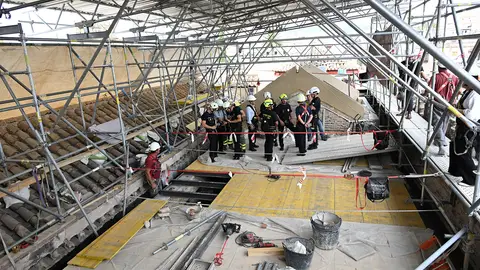Autorizada la primera fase de la restauración de las cubiertas de la Mezquita-Catedral tras el incendio Autorizada la primera fase de la restauración de las cubiertas de la Mezquita-Catedral tras el incendio