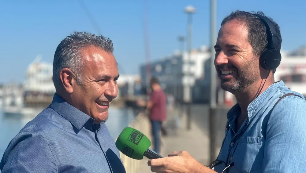 El alcalde de Isla Cristina, Jenaro Orta, durante la emisión del programa Reto Demográfico. El alcalde de Isla Cristina, Jenaro Orta, durante la emisión del programa Reto Demográfico.