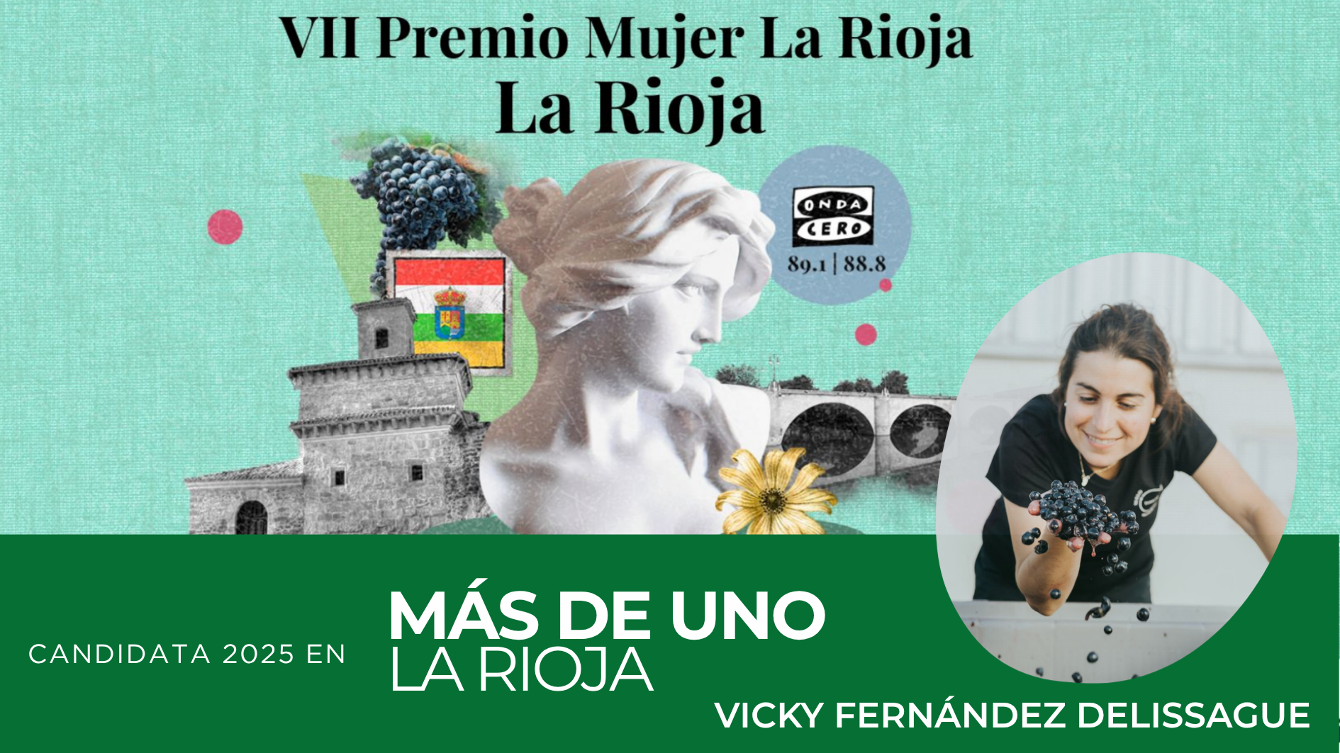 Premio Mujer La Rioja 2025, candidata Vicky Fernández Delissague Premio Mujer La Rioja 2025, candidata Vicky Fernández Delissague