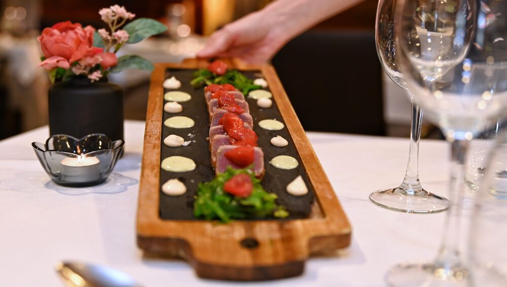 Uno de los platos del buffet