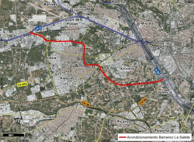La CHJ saca a información pública el desvío y conexión del barranco de La Saleta con el Nuevo Cauce La CHJ saca a información pública el desvío y conexión del barranco de La Saleta con el Nuevo Cauce