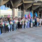 Concentración de los sindicatos en Ciudad Real en solidaridad con Palestina