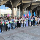 Concentración de los sindicatos en Ciudad Real en solidaridad con Palestina Concentración de los sindicatos en Ciudad Real en solidaridad con Palestina
