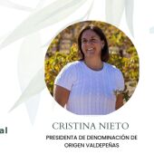 Cristina Nieto, presidenta de la Interprofesional de la DO Valdepeñas