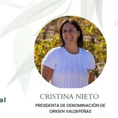 Cristina Nieto, presidenta de la Interprofesional de la DO Valdepeñas Cristina Nieto, presidenta de la Interprofesional de la DO Valdepeñas