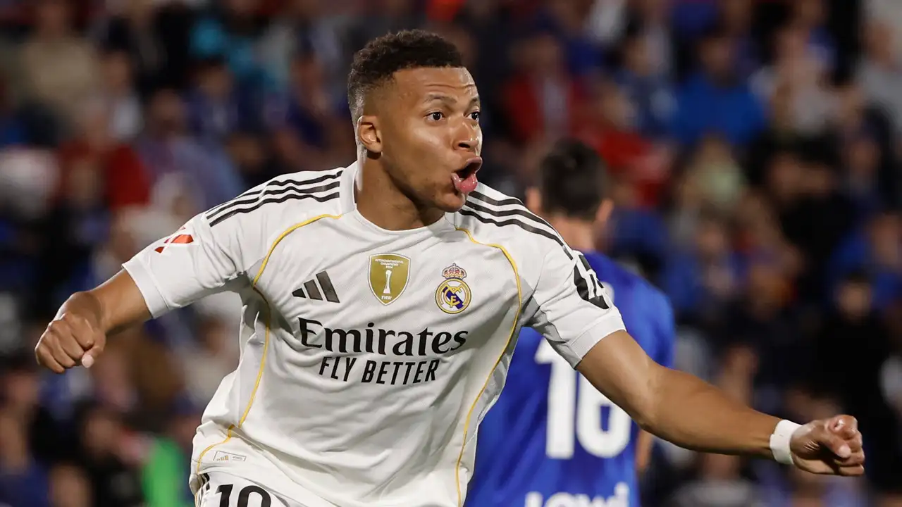 Un gol de Mbappé da la victoria al Real Madrid ante el Getafe (0-1)