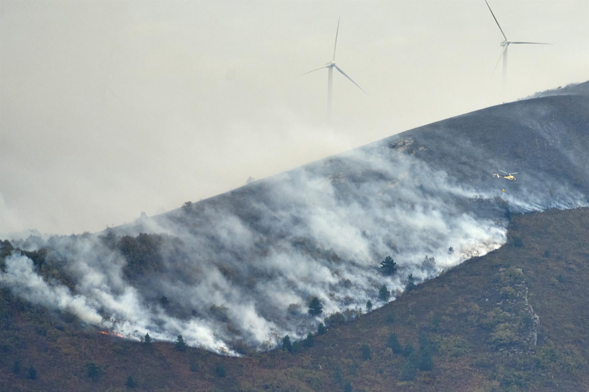 Extinguido el incendio en la Sierra de Elgea (Álava) Extinguido el incendio en la Sierra de Elgea (Álava)