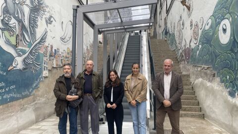 Puesta en marcha de las escaleras mec&aacute;nicas de Adelaida Muro