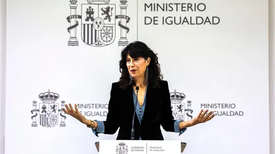 La ministra de Igualdad, Ana Redondo, en la presentación de la campaña 'Porno, por no hablar' La ministra de Igualdad, Ana Redondo, en la presentación de la campaña 'Porno, por no hablar'