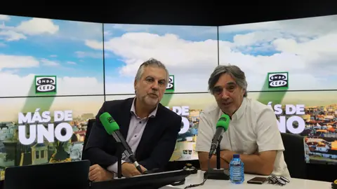 Agustín Díaz Yanes with Carlos Alsina Agustín Díaz Yanes with Carlos Alsina