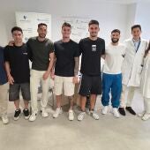 La plantilla del Málaga CF se somete a una analítica completa con Quirónsalud Málaga