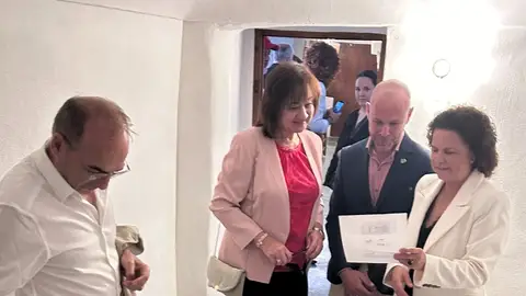 Inauguración del rehabilitado Museo Etnográfico Municipal de Algueña. Inauguración del rehabilitado Museo Etnográfico Municipal de Algueña.